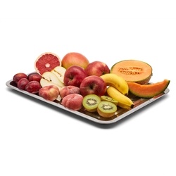 Taca metalowa nierdzewna Tadar 44,5 x 34,5 cm prostokątna