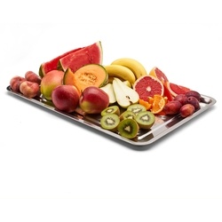 Taca metalowa nierdzewna Tadar 59,5 x 39,5 cm prostokątna