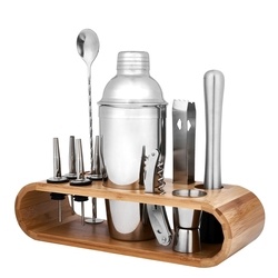 Zestaw barmański ze stojakiem bambusowym Konighoffer 12 elementów