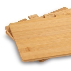 Deski bambusowe do krojenia w stojaku Konighoffer 28 x 21 x 8,5 cm 4 sztuki