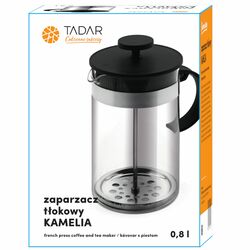 Zaparzacz tłokowy do kawy i herbaty Tadar Kamelia 0,8 l